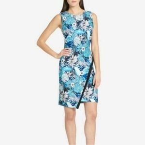 Tommy Hilfiger Asymmetrical Blue Floral Dress